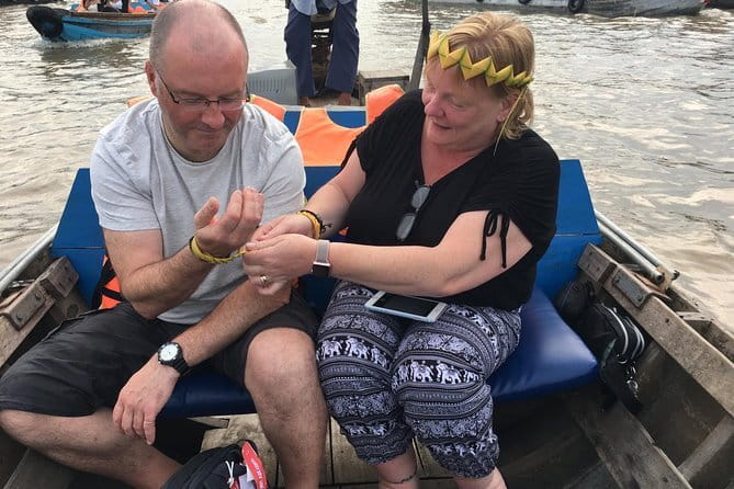 2-Day Mekong tour from HCM Boat-bike-cooking class-visit forest - Day 1 from Ho Chi Minh City to Can Tho: market shopping, cooking, biking, and a countryside homestay night