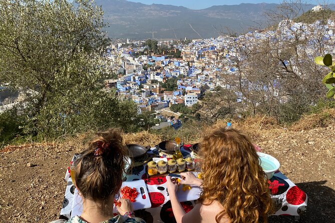 3-Hour Cooking Class overlooking the Blue City - Group Size: Small Max of 10 Makes the Lesson Better