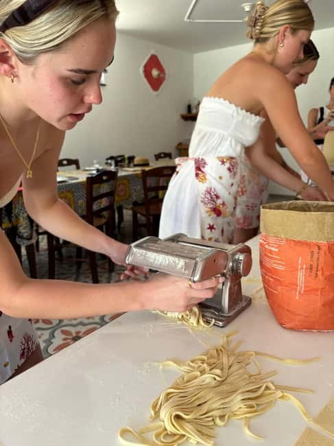 Amalfi Coast: Mozzarella, Pasta and Tiramisù Cooking Class - Tagliatelle with Eggs and Oil: Turning Basics into Pasta Confidence