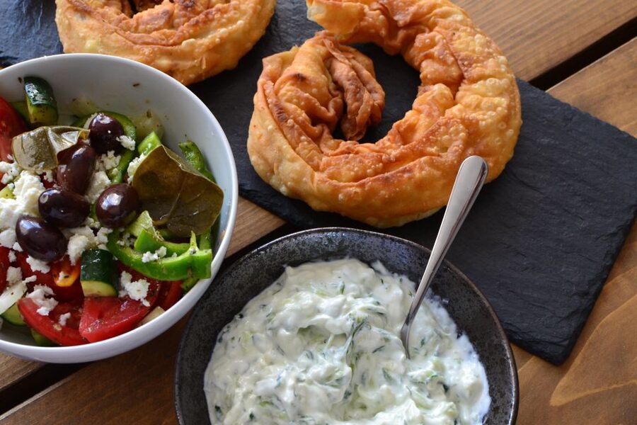 Athens: Traditional Greek Cooking Class with Full Meal - The Middle Courses: Greek Salad and the Main Event