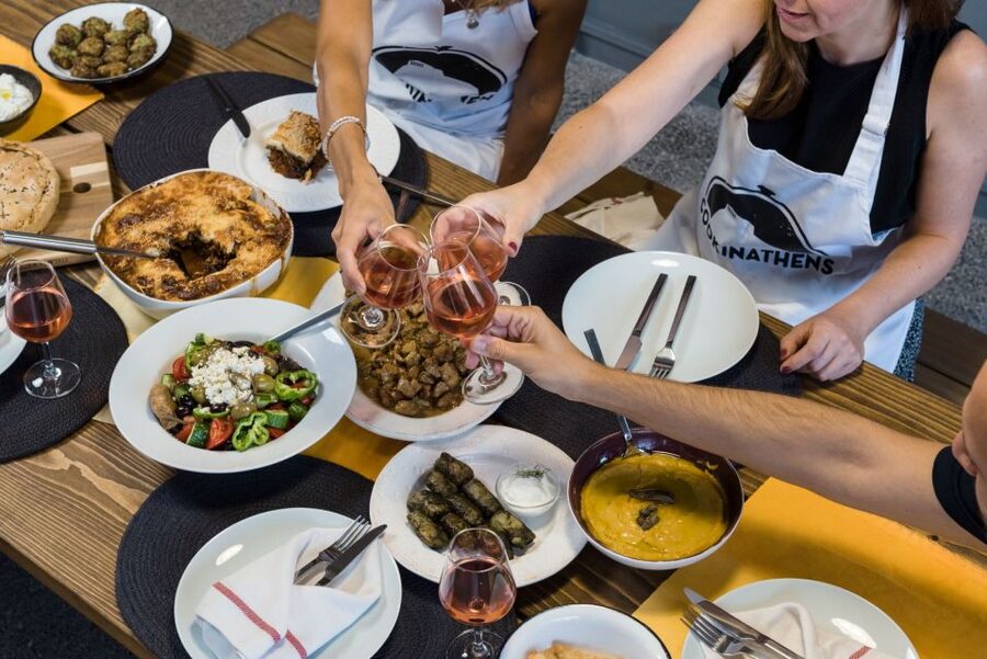 Athens: Traditional Greek Cooking Class with Full Meal - Getting There: Finding the 5th Floor Opposite Evripidou 90