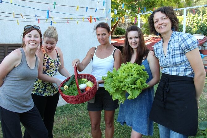 Authentic Garden to Table Cooking Class in Dubrovnik Countryside - Cooking Together: From Lovorno Skewers to Farm Chicken Stew