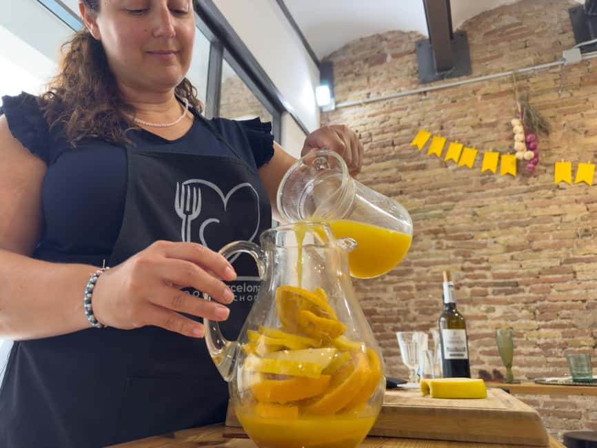 Barcelona Evening Cooking Class: 5-Course, 3 Paellas & Cava - Cava, Sangria, Wine, and the 5-Course Eating Plan