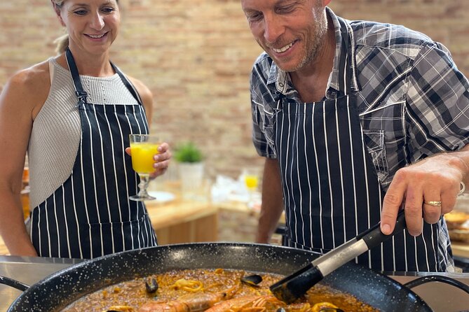 Barcelona Paella Cooking Class & Boqueria & Hofmann-Trained Chefs - Tapas and sangria in a refurbished antique studio