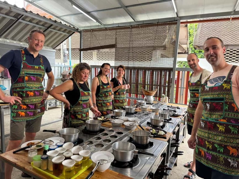 Chiang Mai: Cooking Class with Market and Pickup - Cooking station reality: what you’re doing (not just watching)