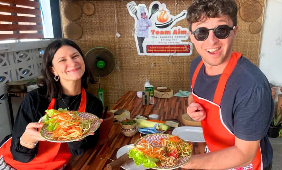 Chiang Mai: Ethical Elephant Sanctuary & Thai Cooking Class - Mae Wang District: tea breaks, a walk, and cultural crafting