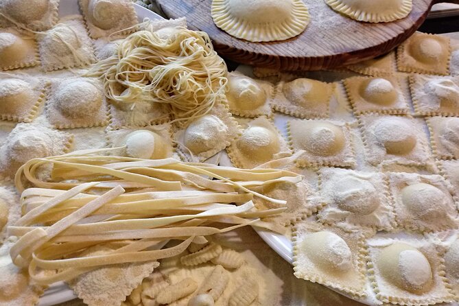 Colorful Tagliatelle & Walnut Ravioli – Home Cooking in Spoleto - Colorful Tagliatelle and Walnut Ravioli: The Real Hook