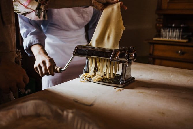 Cooking Class and Lunch at a Tuscan Farmhouse with Local Market Tour from Florence - Lunch at the 4-course table, with wine you’ll want to ask about