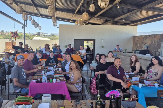 Cooking Class and Margarita Madness at Valle de Guadalupe - Mezcal tasting with chips and hot sauce, then Valle souvenirs