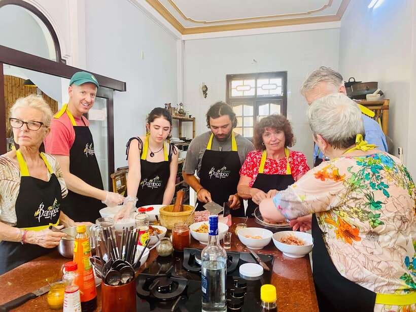 Cooking Class at Green Bamboo - Inside Van Le’s kitchen: hands-on cooking where everyone gets a turn