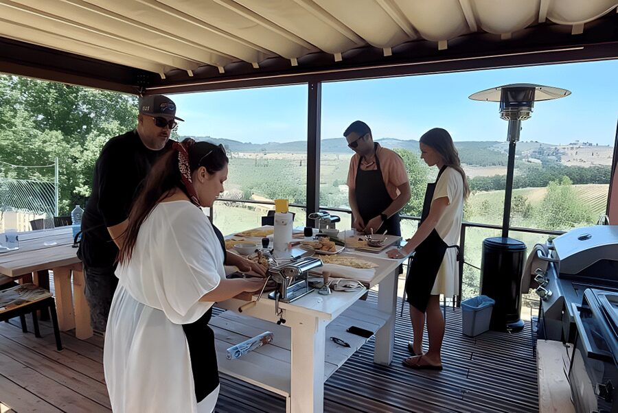 Cooking class in our family farm in Chianti with lunch - Building a full Tuscan menu: appetizers through dessert