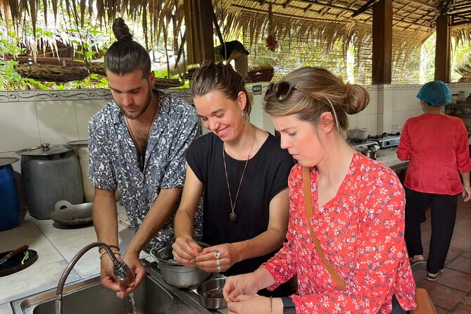 Cooking class & Vibrant Market by Scooter/Tuktuk (Half-Day) - Back in the kitchen: cooking 4–5 traditional Mekong dishes