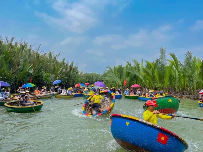 Cooking Class w Phở and Market & Basket Boat Ride in Hoi An - Bamboo Basket Boat Ride in Bay Mau Coconut Forest