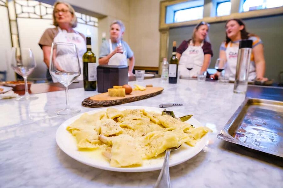 Cooking Class with Carbonara, Pesto Making, Lasagna, Cannoli - Morning Starts at Sant’Ambrogio Market (Not Just a Walk)