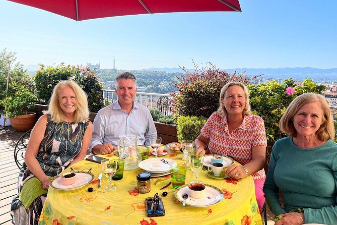 Croix Rousse Market & Rooftop Cooking Class in Lyon - The Menu: Melon Soup, Eggplant Tatin, Cheese Board, and Strawberry Charlotte