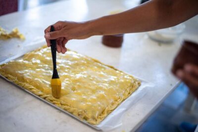 Drios: Greek Cooking Class with a Local Chef, Wine, & Meal - The 3.5-hour schedule: appetizer, salad, 3 mains, dessert, and the fillo moment