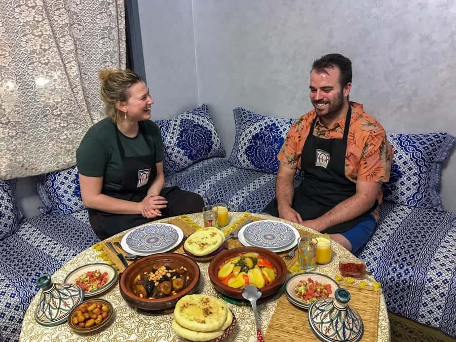 Essaouira: Traditional Family Style Moroccan Cooking Class - Market shopping with Hussein and Khadija: choosing ingredients like locals