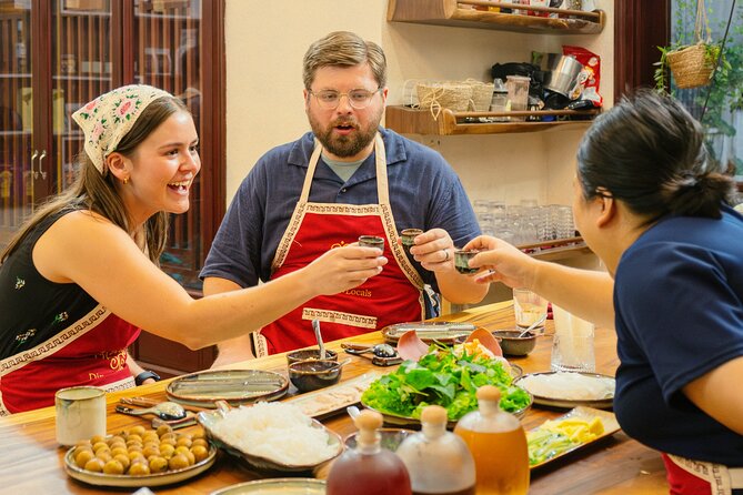 Experience Hanoi Cooking Class with Free Wine Tasting - Mini coffee tasting: salted, egg, coconut, then dessert choice