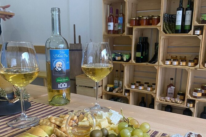 Farm-to-Table Cooking Class with Local Family by 1001 AlbAdv - The tasting start: local blush, cheeses, olives, and bread