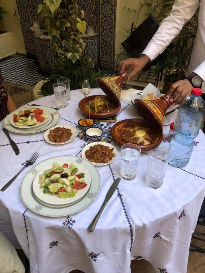 Fes: Authentic Cooking Class and Old Medina Visit - The meal: eat what you made, then go for tea