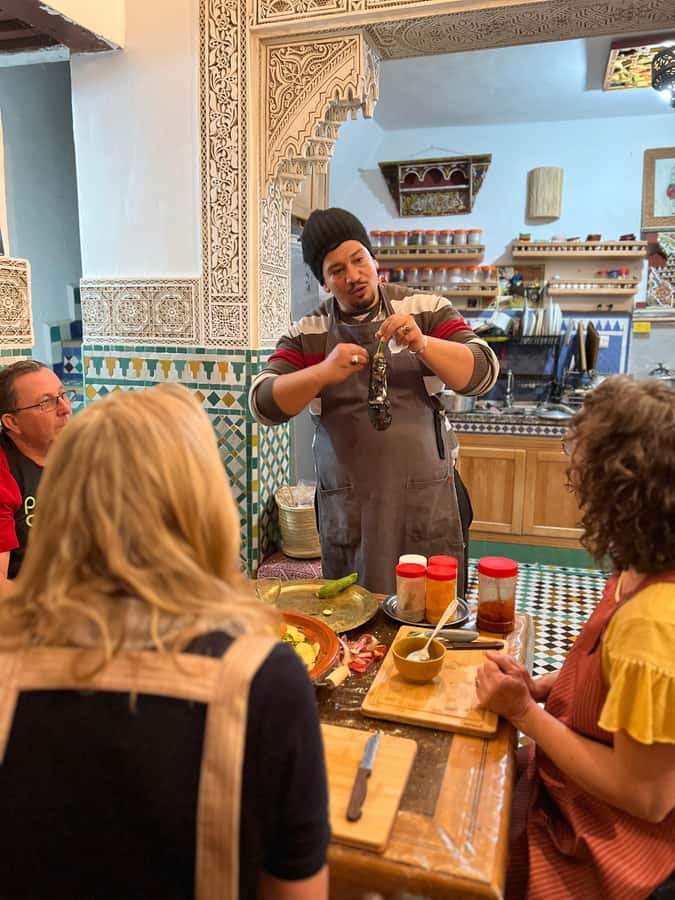 Fez: Souk Tour and Traditional Home Cooking Class - Meeting point in Fes old medina: Dar Sunrise directions that actually help