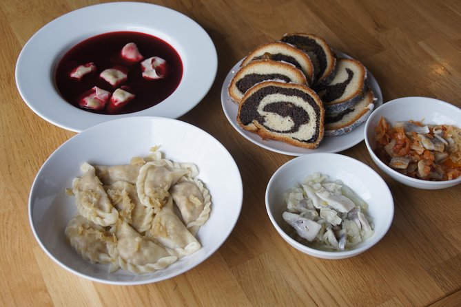 Flavours of Polish Christmas: 4 course dinner + cooking class - Pierogi & More (Stawki 3): your 5:30 pm start in Warsaw