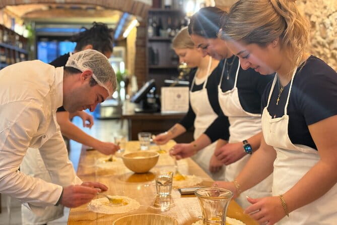 Florence: Tiramisu & Pasta Cooking Class with Unlimited Wine - Sauce, Eating Your Work, and the Wine-Water Rhythm