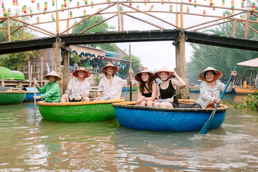 From Hoi An: Market Tour, Basket Boat Ride and Cooking Class - Bamboo Basket Boat Ride Through Coconut Palms
