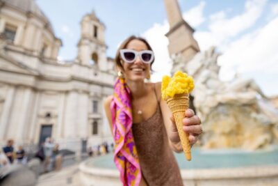 Gelato and Fettuccine Pasta Cooking Class in Rome Piazza Navona - Gelato in Rome: Learning the recipe, then using the machine