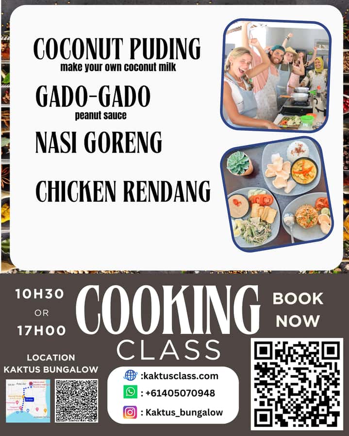 Gili air: Kaktus traditional cooking class - Your 2-Hour Flow: What Happens During the Class