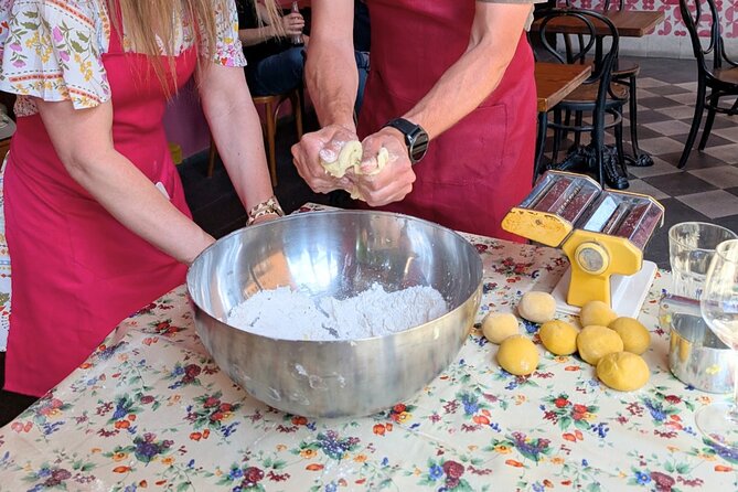 Gluten-Free Roman Feast Cooking Class with Chef Christian - Main course 2: trofie al pesto with fresh mortar pesto