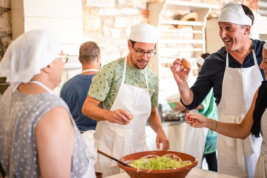 Greek Cooking Class with a Local Chef, Wine, & Meal in Drios - Entering Anezina Village in Drios: where the evening starts