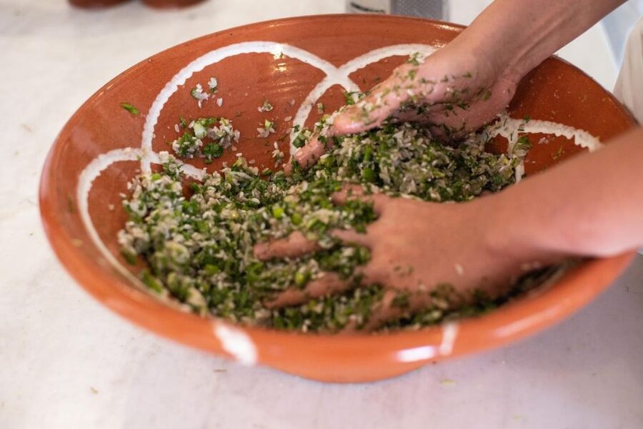Greek Cooking Class with a Local Chef, Wine, & Meal in Drios - Aperitif first: Greek wine and souma while you get your bearings