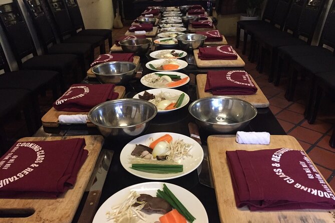 Hanoi Cooking Class and Market Tour in Ancient House - Lunch or Dinner: Eating Your Work With Drinks