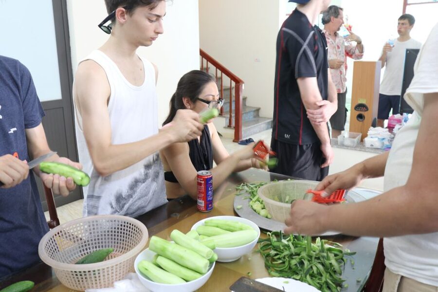 Hanoi: Village Farm Tour and Cooking Class with Lunch - The Family Welcome: Green Tea, Fresh Fruit, and the Way They Host