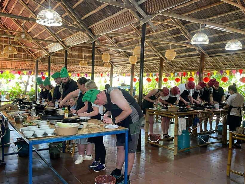 Hoi An: Cooking Class, Crab Fishing-Basket Boat, Market Tour - Cam Thanh coconut forest by bamboo basket boat: what the ride feels like
