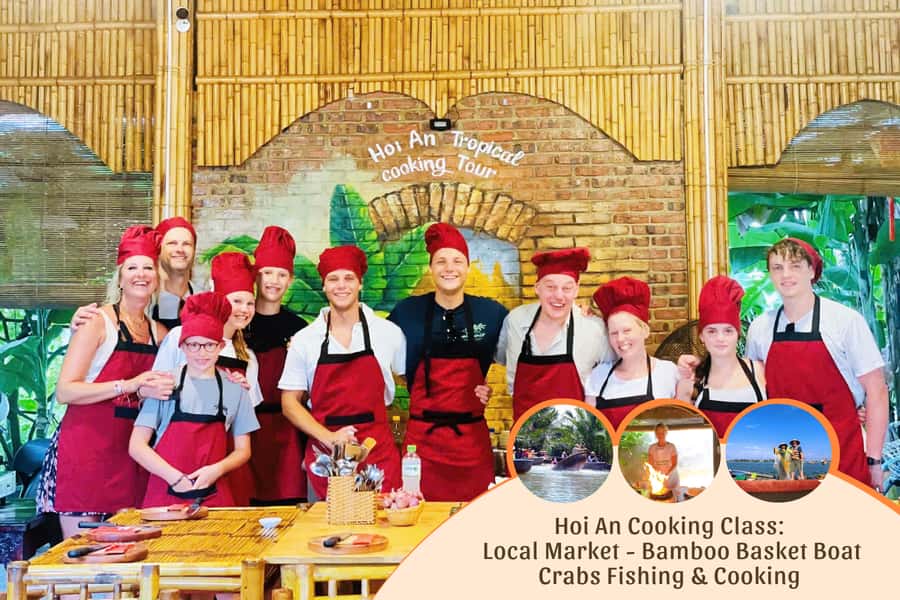 Hoi An: Cooking Class in Coconut Jungle with Market Tour - Net fishing and Purple Crabs: get your hands involved