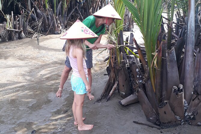 Hoi An Eco Tour & Cooking Class ( local market ,basket boat ,fishing,cooking ) - The restaurant welcome and the shift from fishing to cooking