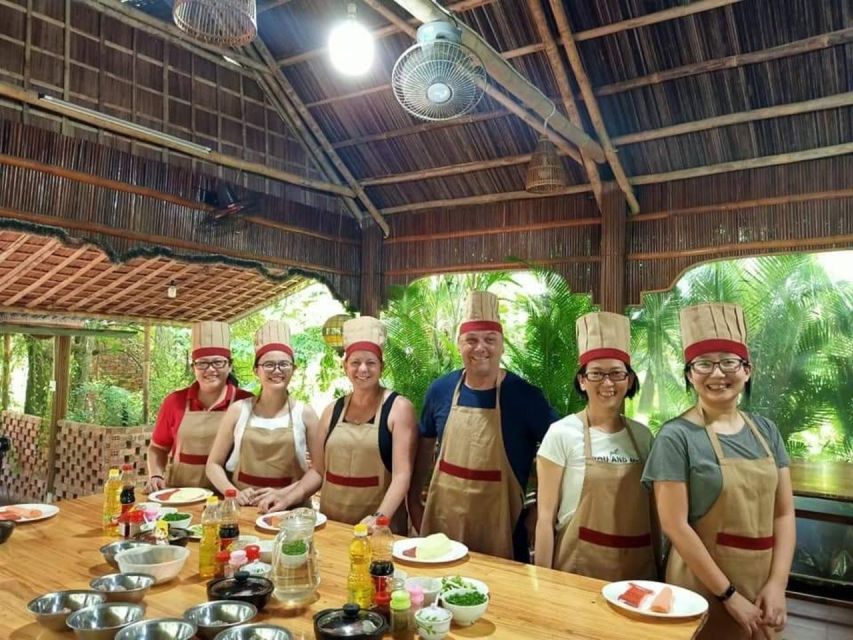 Hoi An : Vegetarian Cooking Class W Optional Coconut Village - Local market walk: herbs, spices, and shopping like a cook