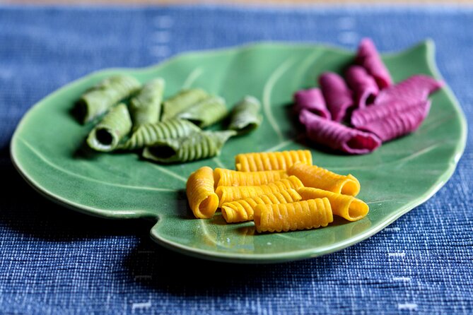Home Cooking: Pasta Making with Natural Colors in a Tiny Group - Natural colors: the Bologna pasta trick using purple potato, beet, and seaweed