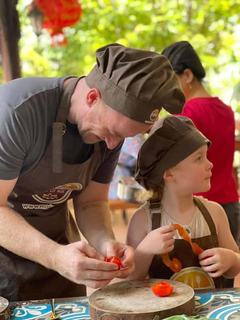 Hue City: Cyclo, Market Tour & Cooking Class at Madam Thu - Eating what you make (and taking Hue home)