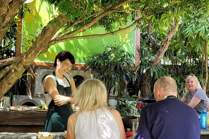 Hue's Vegetarian Cooking Class in Ancient Garden - Hands-on cooking in Hue: fig and king oyster mushroom salad plus An Nhien rolls