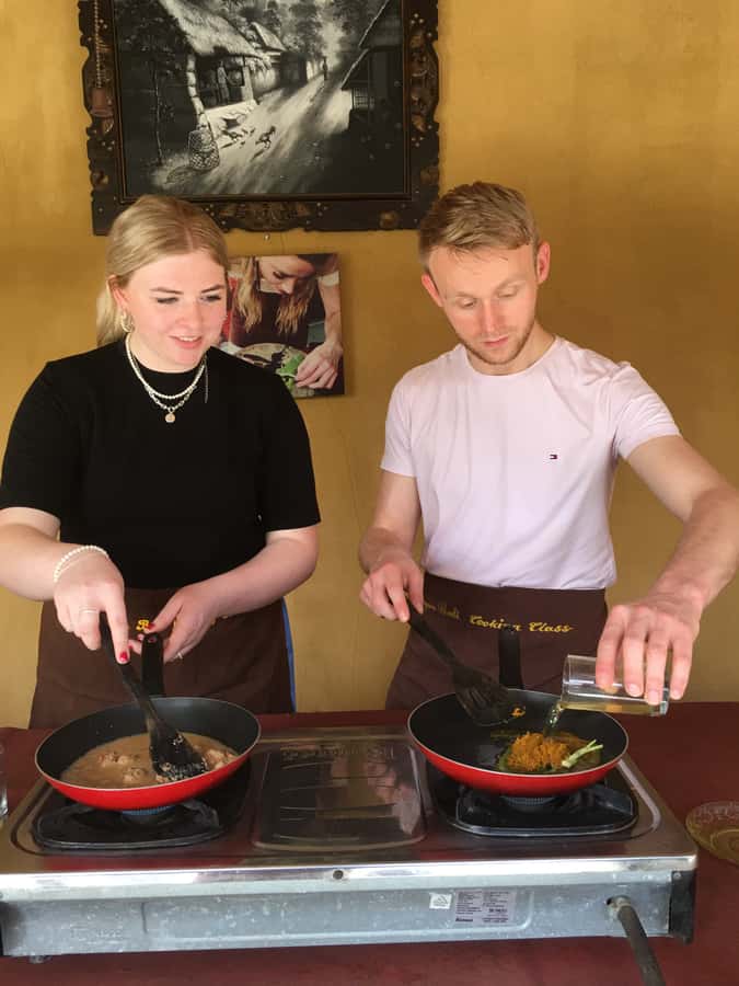 Jambangan bali cooking class with morning market tour - Lunch and Evening Meal in the Warung and Garden