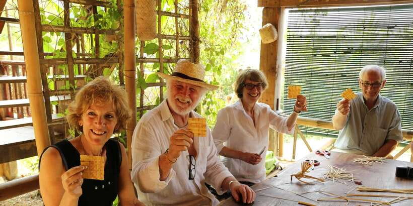 Luang Prabang: Bamboo Weaving Workshop & Cooking Class - The bamboo house meal: lunch or dinner on a bamboo tray