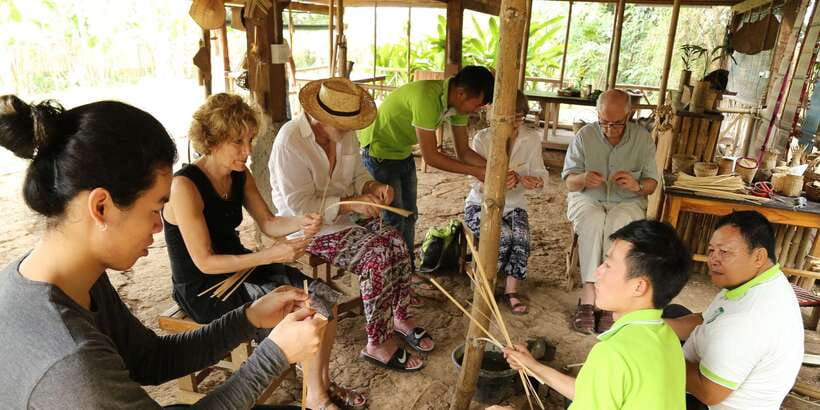 Luang Prabang: Bamboo Weaving Workshop & Cooking Class - Music and atmosphere: bamboo instruments and a setting you can feel