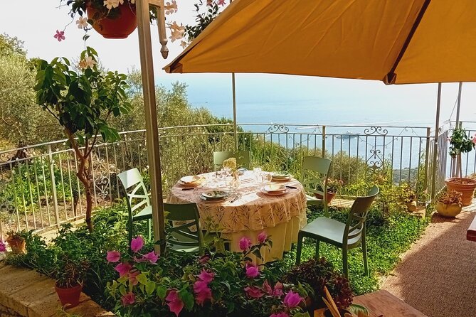 Marì Cooking Class in a Family Farm with Amalfi Coast view - Lunch on the patio: wine, limoncello, and that sea-level feeling
