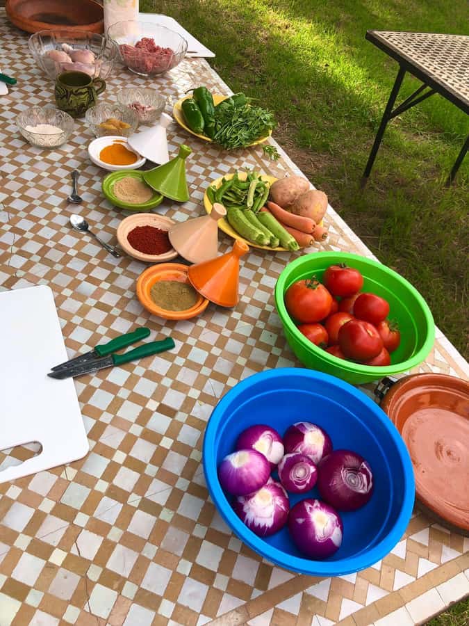 Marrakech: Authentic Moroccan Cooking Class in a Farm - Salad prep plus mint tea: the Morocco extras that matter