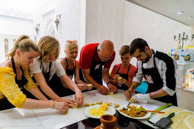 Marrakech cooking class - Choosing dishes: tajine, briwate, zaalouk, and bread