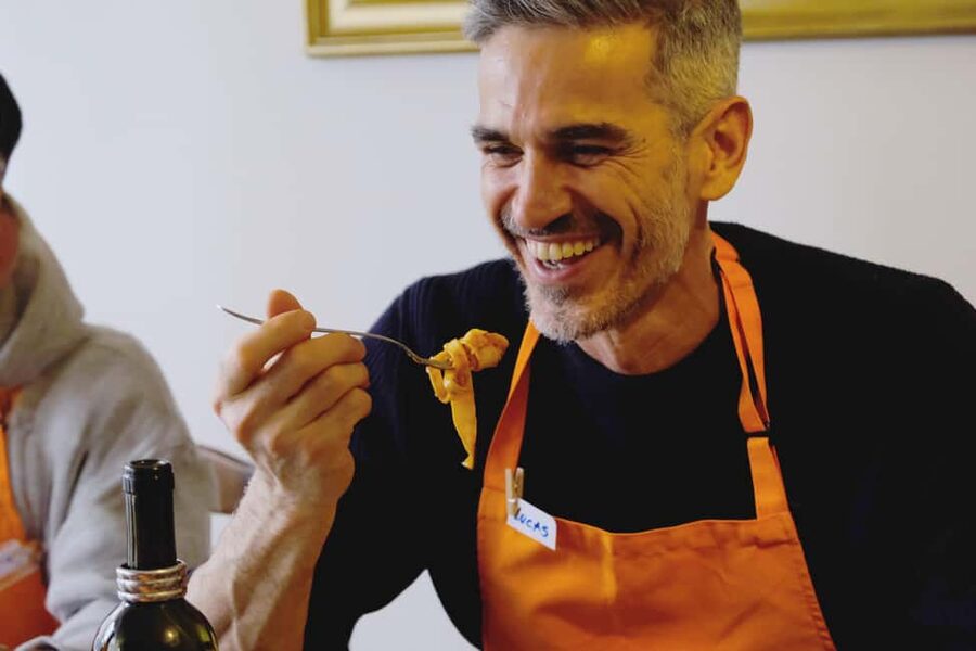 Milan: Pasta, Ravioli, and Gelato Class in a Glamorous Home - Dinner Table Energy: Eating What You Made With Friends