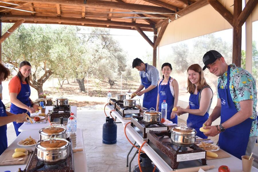 Moires: Cooking Class and Olive Oil Tasting at a Family Farm - Hands-on cooking you can repeat at home